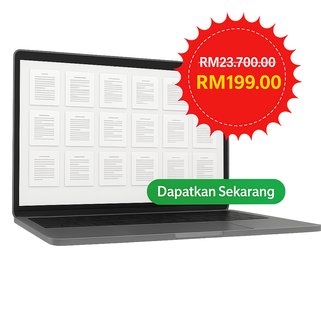 Mockup Dokumen Digital Nilai